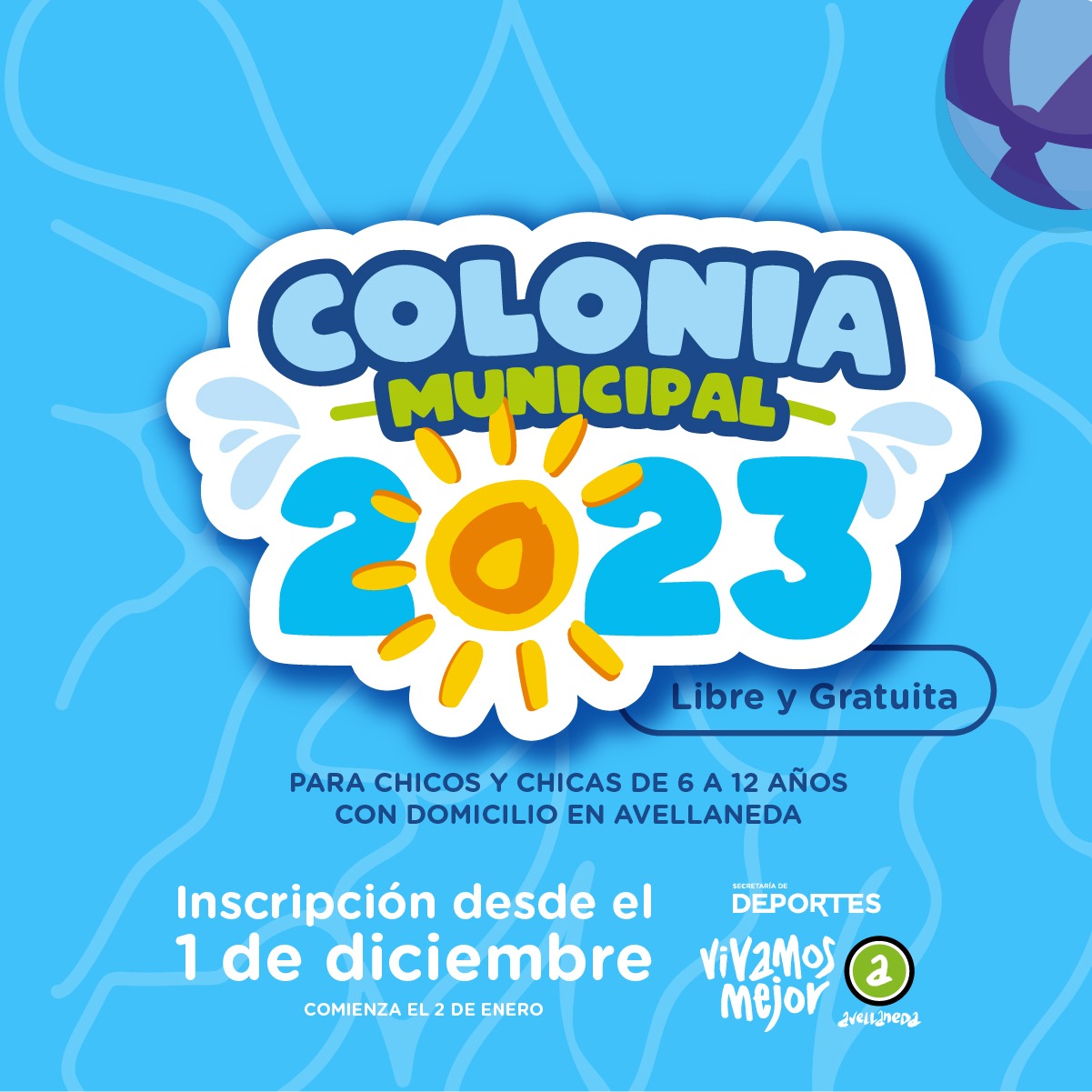 Comienza la inscripción para la Colonia Municipal 2023